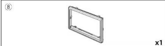 KENWOOD Excelon DDX9907XR - Accessoires fournis pour l'installation - 8