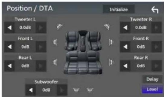 KENWOOD Excelon DDX9907XR - Contrôle de DTA position - 2