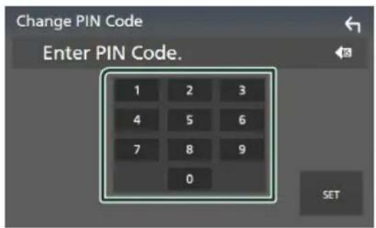 KENWOOD Excelon DDX9907XR - Modifiez le code PIN - 2