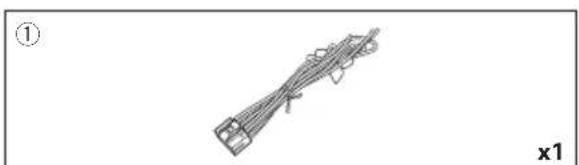 KENWOOD Excelon DDX9907XR - Accessoires fournis pour l'installation - 1
