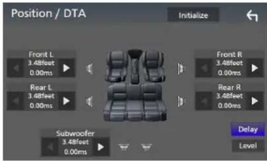KENWOOD Excelon DDX9907XR - Contrôle de DTA position - 1