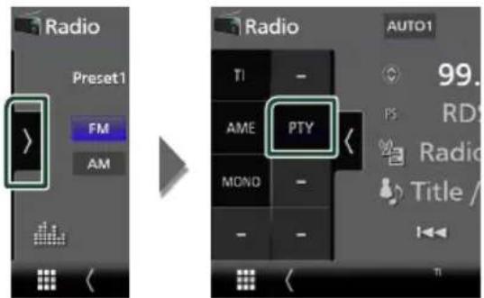 KENWOOD Excelon DDX9907XR - Recherche par type de programme (donisér FM uniquement) - 1