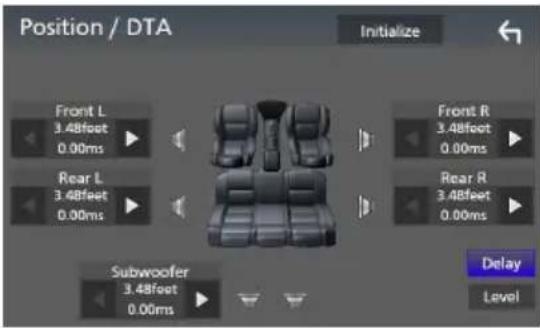 KENWOOD DDX9707S - Contrôle de DTA position - 1