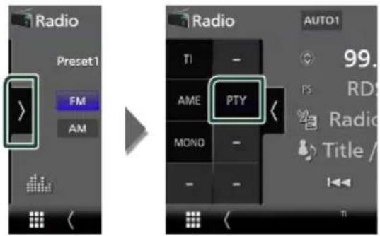 KENWOOD DDX9707S - Recherche par type de programme toniseur FM uniquement) - 1