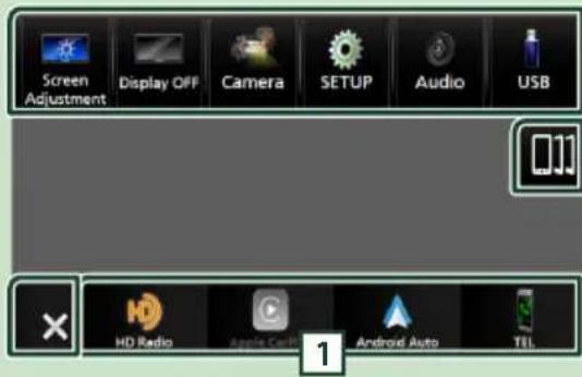 KENWOOD DDX9707S - Menu contextuel - 1