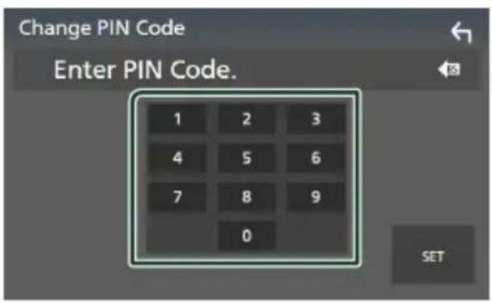 KENWOOD DDX9707S - Modifiez le code PIN - 2