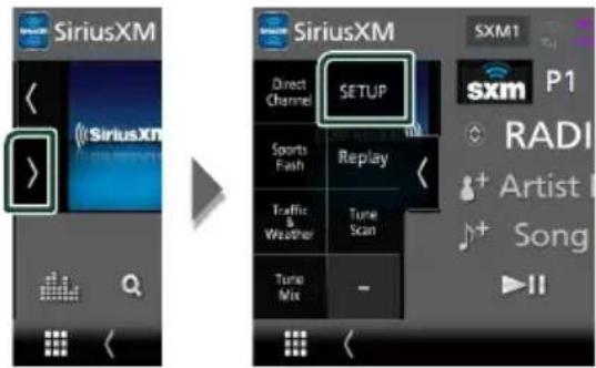 KENWOOD DDX9707S - CONFIGURATION SiriusXM - 1