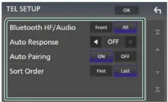 KENWOOD DDX9707S - Configuration Mains libres - 3