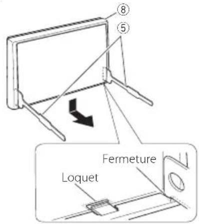KENWOOD DDX9707S - Retrait de la plaque de garniture - 1