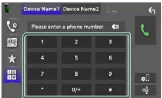 KENWOOD DDX9707S - Appel par entrée d'un numéro de téléphone - 2
