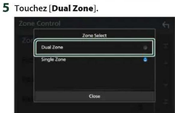 KENWOOD DDX9707S - Contrôle de zone - 3