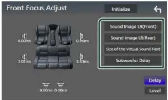 KENWOOD DDX9707S - Ajustement précis du focus avant - 1