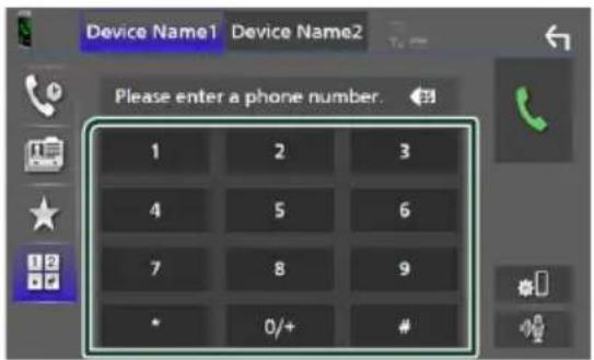 KENWOOD Excelon DDX8906S - Appel par entrée d'un numéro de téléphone - 2