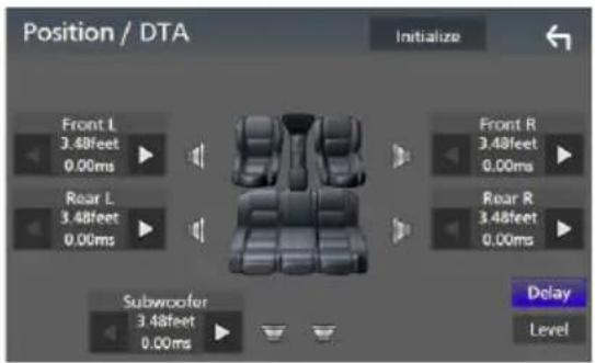 KENWOOD Excelon DDX8906S - Contrôle de DTA position - 1
