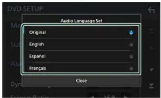 KENWOOD Excelon DDX8906S - Configuration du DVD - 4