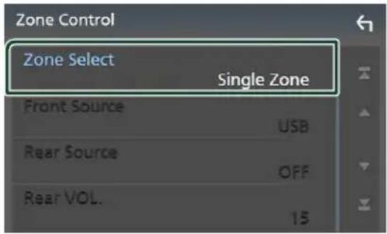 KENWOOD Excelon DDX8906S - Touchez [Zone Select] (sélection de zone). - 1