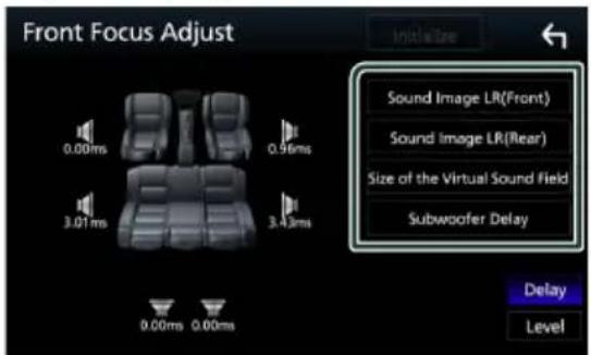 KENWOOD Excelon DDX6906S - Ajustement précis du focus avant - 1