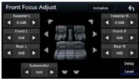 KENWOOD Excelon DDX6906S - Ajustement précis du focus avant - 2