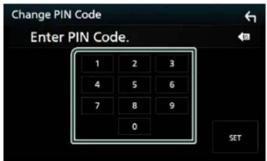 KENWOOD Excelon DDX6906S - Modifiez le code PIN - 1