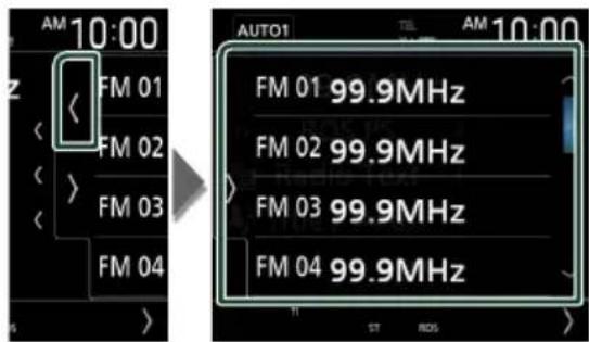 KENWOOD Excelon DDX6906S - Sélection des présélections - 1