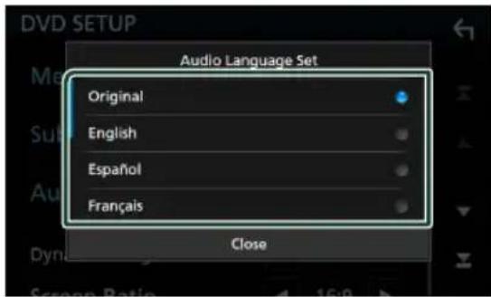 KENWOOD Excelon DDX6906S - Configuration de la langue - 1