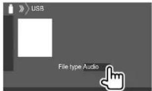 KENWOOD Excelon DDX396 - ■ Sélection du type de fichier à reproduire - 1