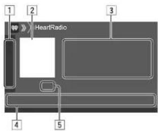 KENWOOD Excelon DDX396 - Informations de lecture et utilisation des touches - 1
