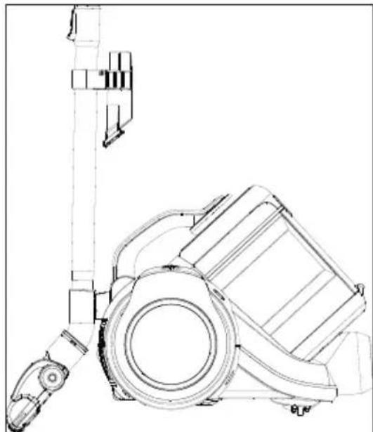 BEKO VCM7180 - Oprirea aspiratorului și caractéstica de parcare - 1