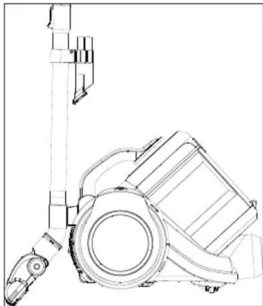 BEKO VCM7180 - Stänga av dammsugaren och parkeringsfunktionen - 1
