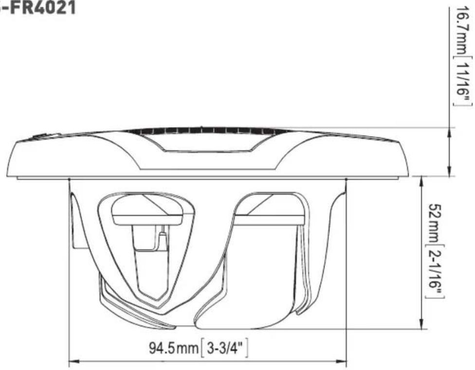 Fusion MSFR4021 - LINE DRAWINGS AND DIMENSIONS - 1