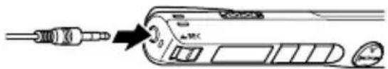 OLYMPUS VP20 - Utiliser des écouteurs - 1