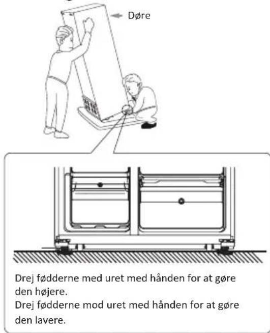 CANDY CHSVN 174X - Nivellering af koleskabet - 1
