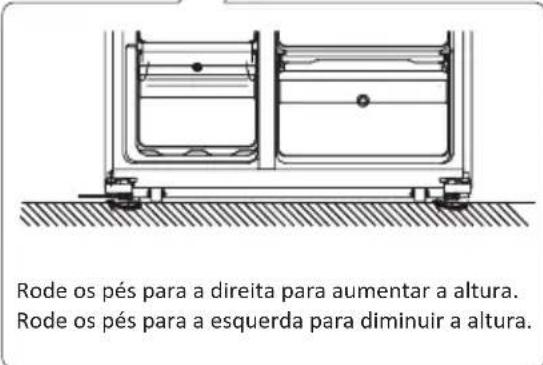 CANDY CHSVN 174X - Nivelar o frigorífico - 2