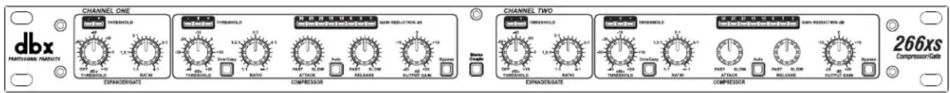 DBX 266xs - Face avant - 1