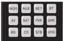 ARCAM AVR10 - Device Mode/Source keys - 1