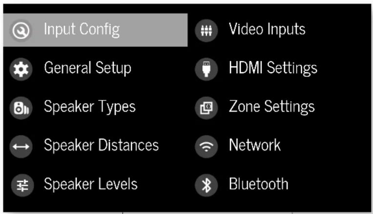 ARCAM AVR10 - Accéder au menu de configuration - 1