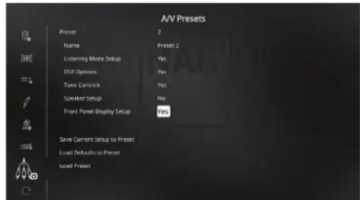 NAD T 778 - CONFIGURATION DU T 778 - SETUP MENU (MENU DE CONFIGURATION) ACCESSIBLE DEPUIS LE SYSTÉME DE MENUS INCRUSTÉS - 1