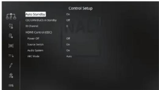 NAD T 778 - CONTROL SETUP (CONFIGURATION DES COMMANDES) - 1