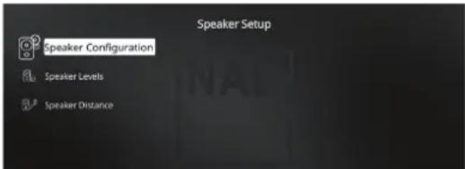 NAD T 778 - SPEAKER SETUP (DEFINITION DES HAUT-PARLEURS) - 1