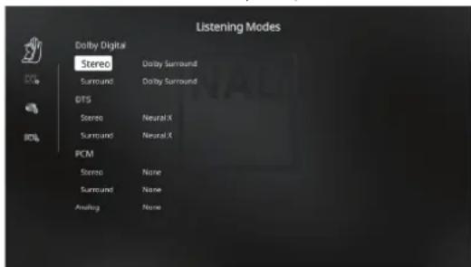 NAD T 778 - EXEMPLE DE PROCEDURE POUR LA CONFIGURATION DES PRÉRÉGLAGES A/V - 1