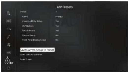 NAD T 778 - CONFIGURATION DUT 778 - SETUP MENU (MENU DE CONFIGURATION) ACCESSIBLE DEPUIS LE SYSTÉME DE MENUS INCRUSTÉS - 1