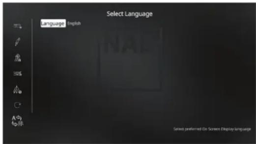 NAD T 778 - SELECT LANGUAGE (SELECTIONNER LA LANGUAGE) - 1