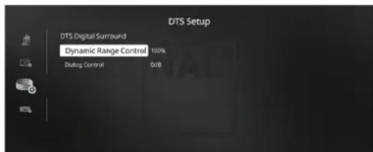 NAD T 778 - DTS SETUP (CONFIGURATION DTS) - 1