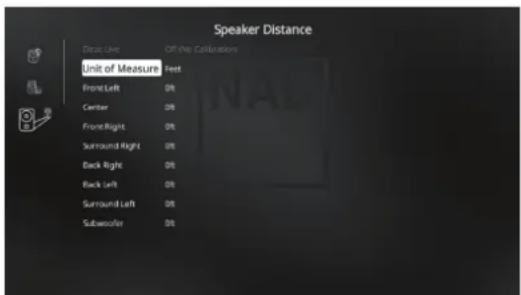 NAD T 778 - SPEAKER DISTANCE (DISTANCE DES HAUT-PARLEURS) - 1