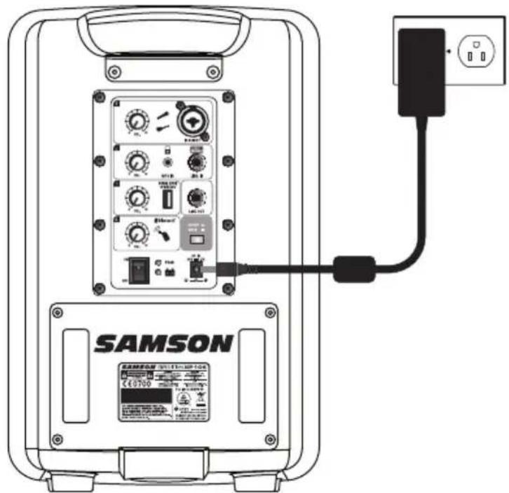 SAMSON Expedition XP106w - Charging the Battery - 1