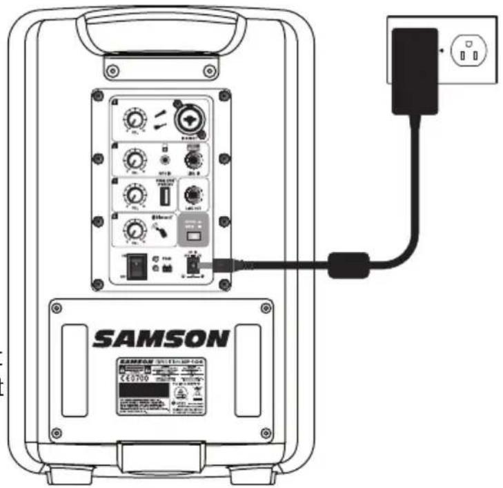 SAMSON Expedition XP106w - Chargement de la batterie - 1