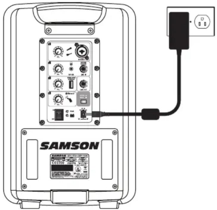 SAMSON Expedition XP106w - Para cargar la batería: - 1