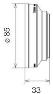 CANON XF705 - Dimensiones detalladas de WA-H58 - 7