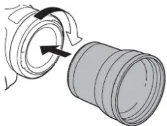 CANON XF705 - Montaggio di un teleconvertitore sulla videocamera - 1
