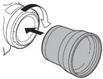 CANON XF705 - Acoplamento de un convertidor de teleobjetivo a la CAMERA - 1